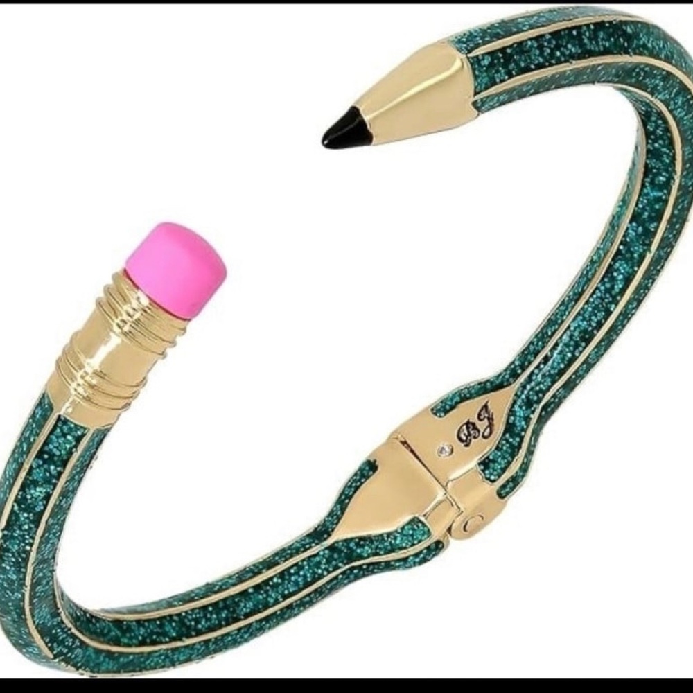 Betsey Johnson Pencil Hinged Bracelet